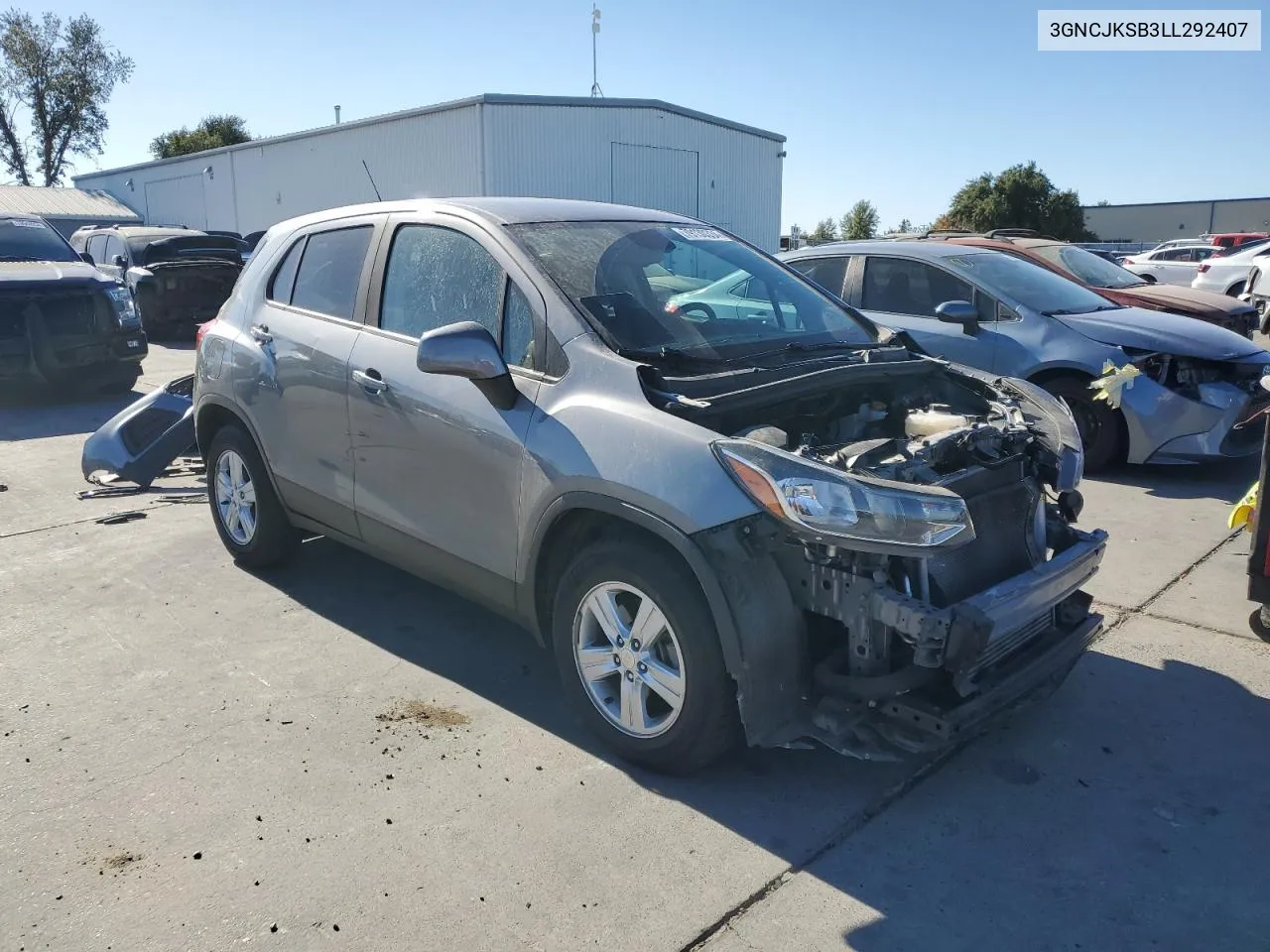 2020 Chevrolet Trax Ls VIN: 3GNCJKSB3LL292407 Lot: 79130334