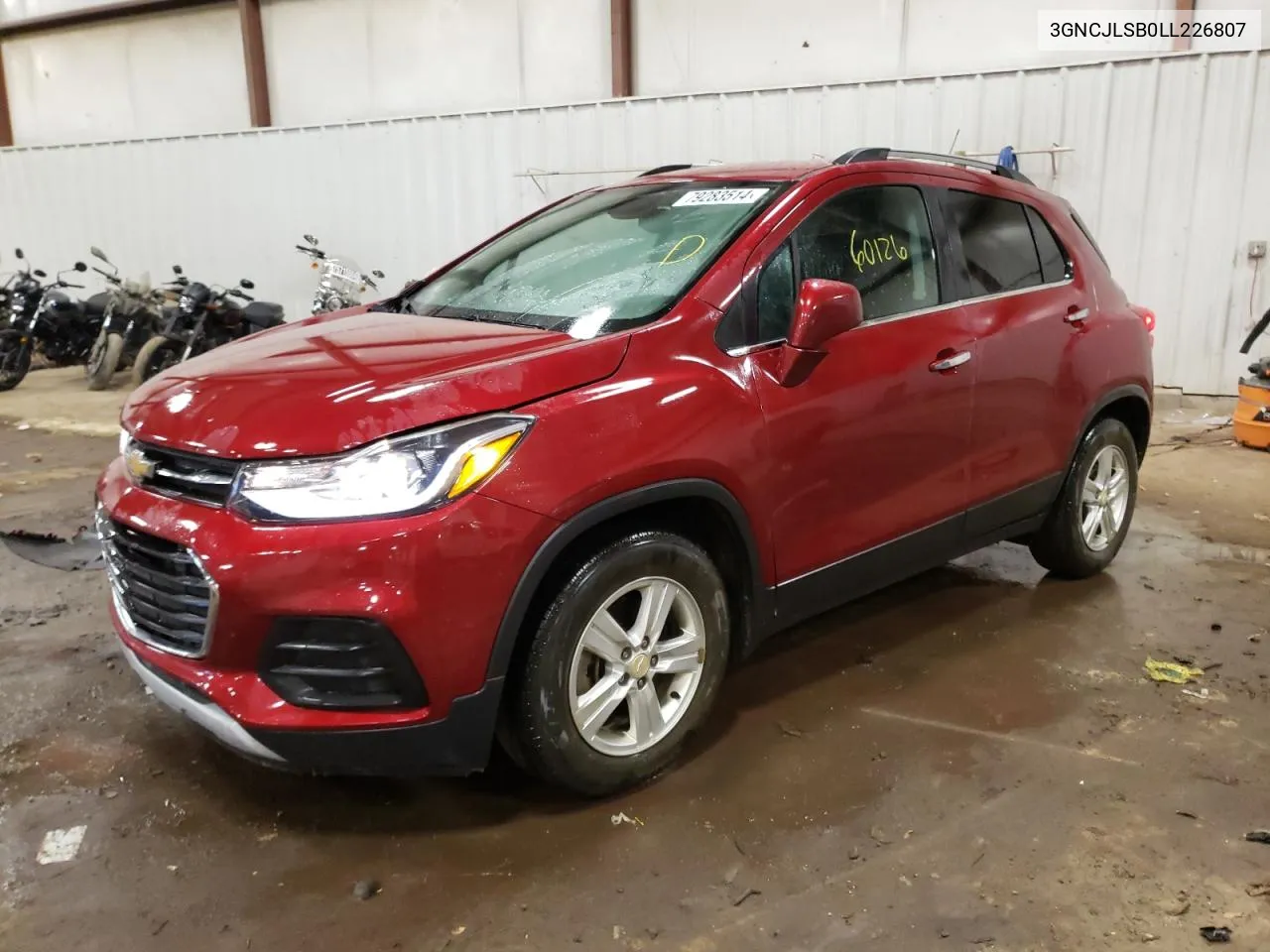 2020 Chevrolet Trax 1Lt VIN: 3GNCJLSB0LL226807 Lot: 79283514