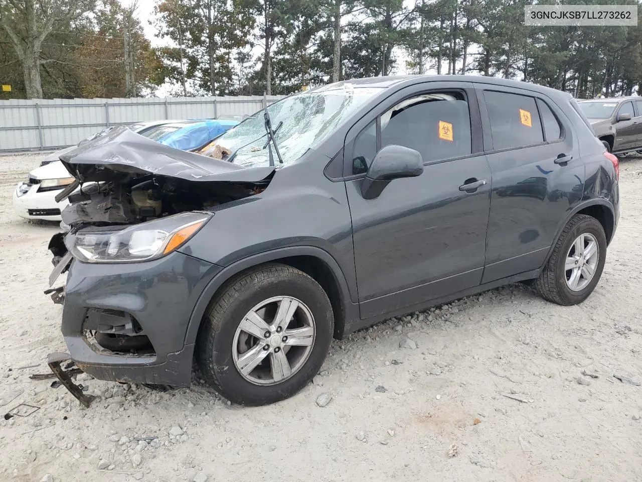 2020 Chevrolet Trax Ls VIN: 3GNCJKSB7LL273262 Lot: 79359144