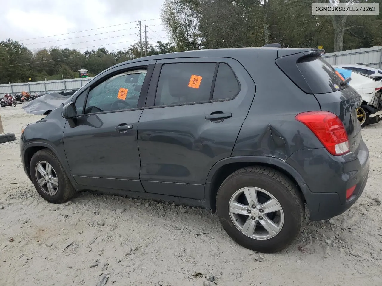 2020 Chevrolet Trax Ls VIN: 3GNCJKSB7LL273262 Lot: 79359144