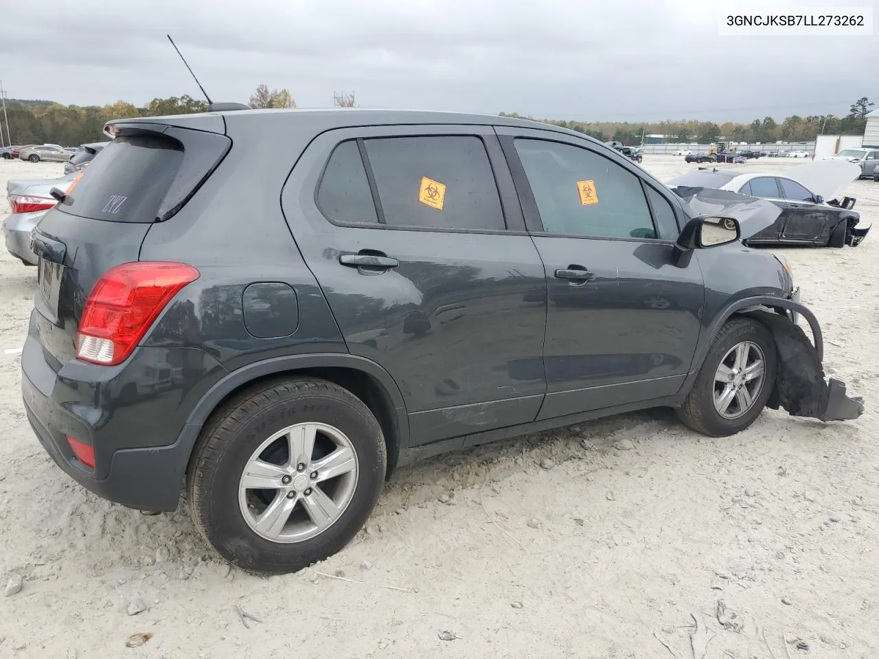 2020 Chevrolet Trax Ls VIN: 3GNCJKSB7LL273262 Lot: 79359144