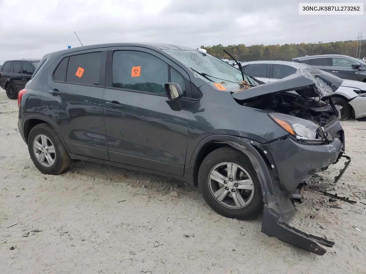 2020 Chevrolet Trax Ls VIN: 3GNCJKSB7LL273262 Lot: 79359144