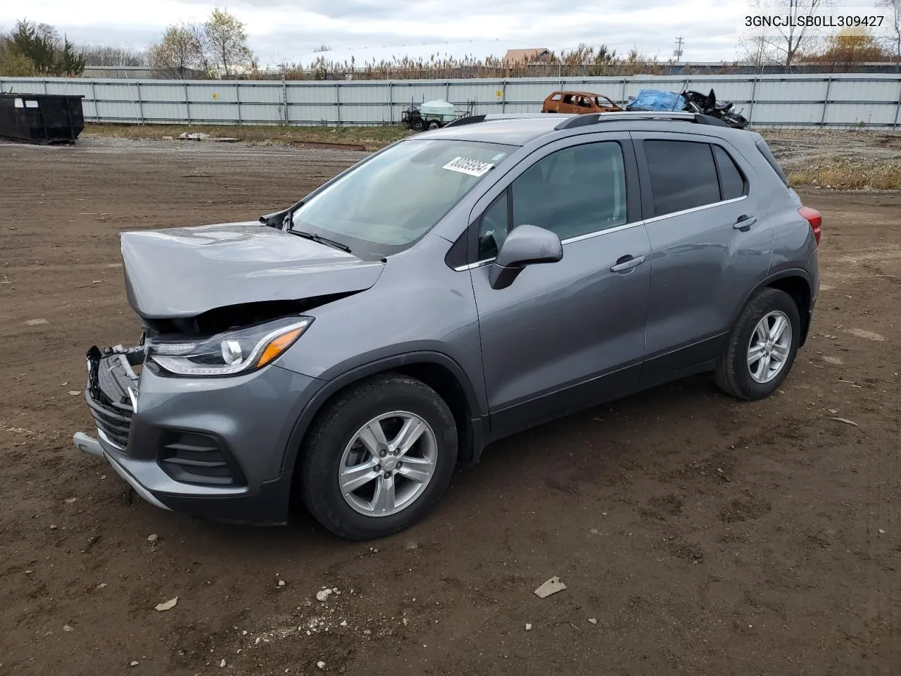 2020 Chevrolet Trax 1Lt VIN: 3GNCJLSB0LL309427 Lot: 80058954