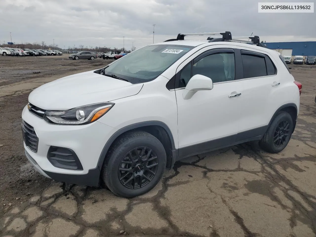 2020 Chevrolet Trax 1Lt VIN: 3GNCJPSB6LL139632 Lot: 80131034