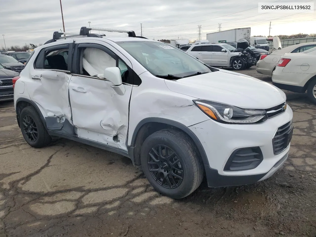 2020 Chevrolet Trax 1Lt VIN: 3GNCJPSB6LL139632 Lot: 80131034