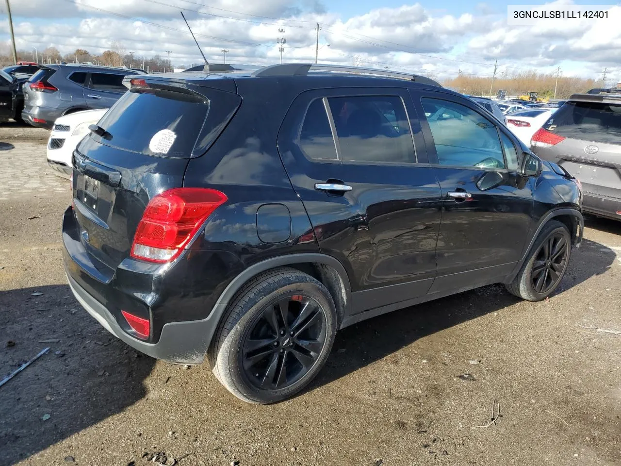 2020 Chevrolet Trax 1Lt VIN: 3GNCJLSB1LL142401 Lot: 80303584