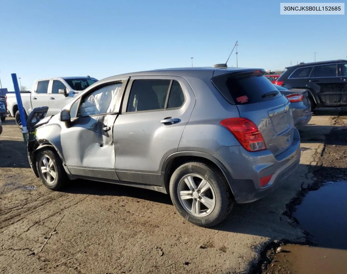 3GNCJKSB0LL152685 2020 Chevrolet Trax Ls