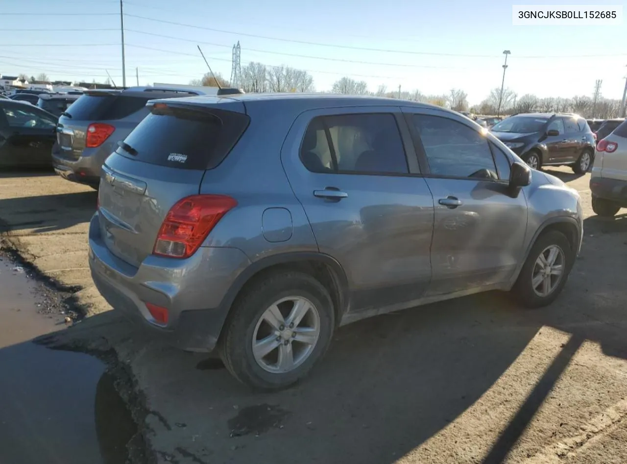 3GNCJKSB0LL152685 2020 Chevrolet Trax Ls