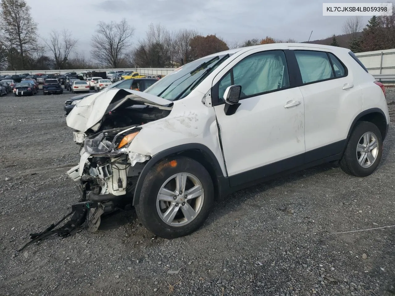 2020 Chevrolet Trax Ls VIN: KL7CJKSB4LB059398 Lot: 80568984