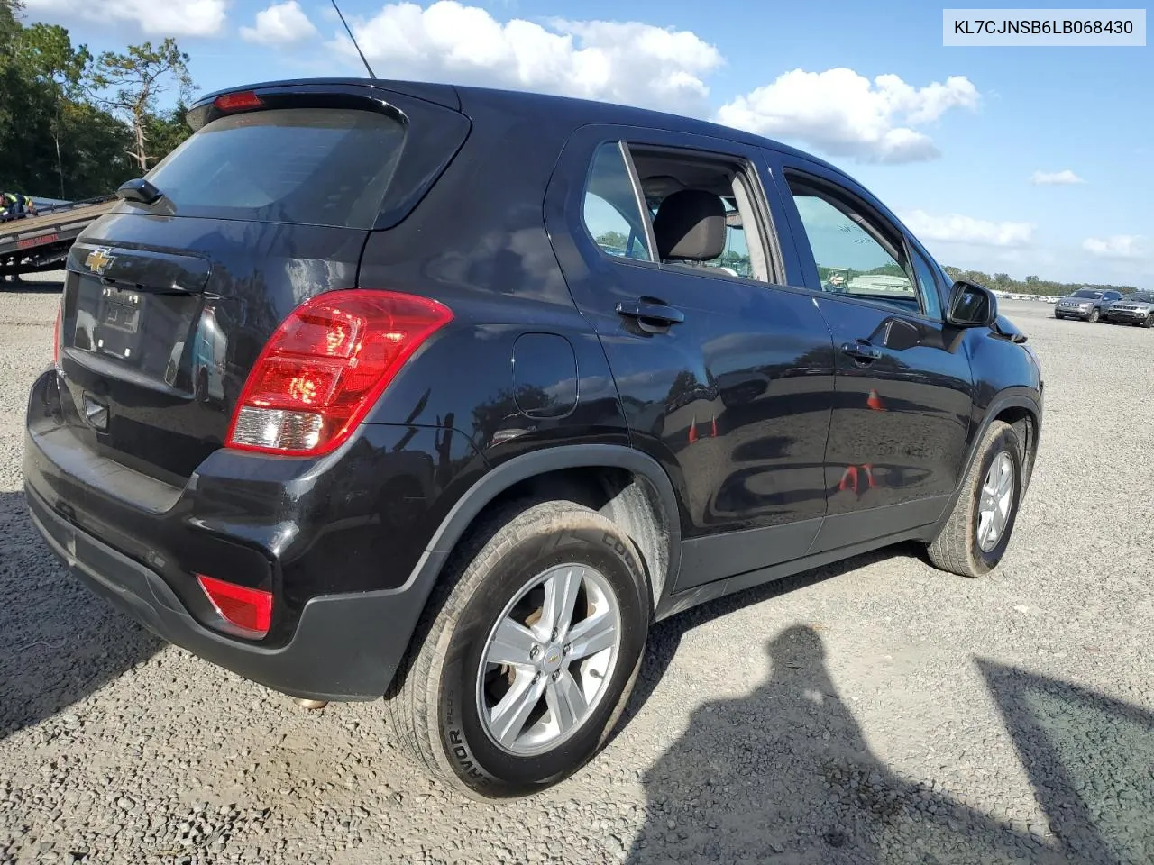 2020 Chevrolet Trax Ls VIN: KL7CJNSB6LB068430 Lot: 80644774