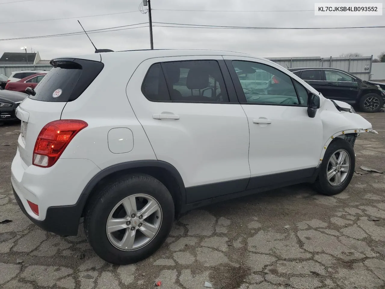 2020 Chevrolet Trax Ls VIN: KL7CJKSB4LB093552 Lot: 80856184