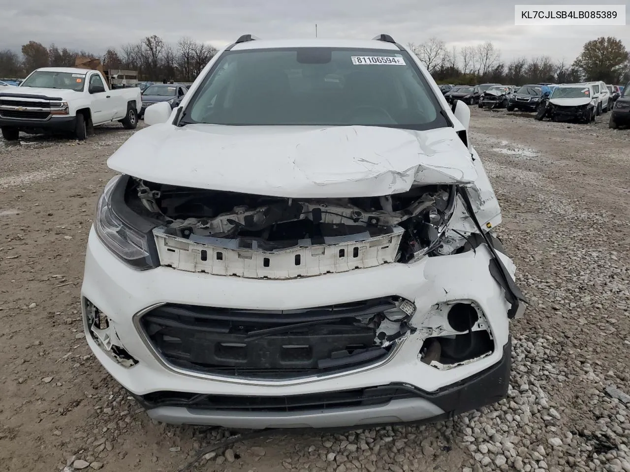 2020 Chevrolet Trax 1Lt VIN: KL7CJLSB4LB085389 Lot: 81106594