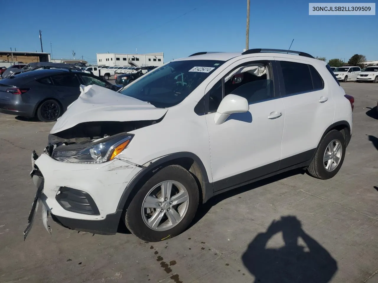 2020 Chevrolet Trax 1Lt VIN: 3GNCJLSB2LL309509 Lot: 81425414