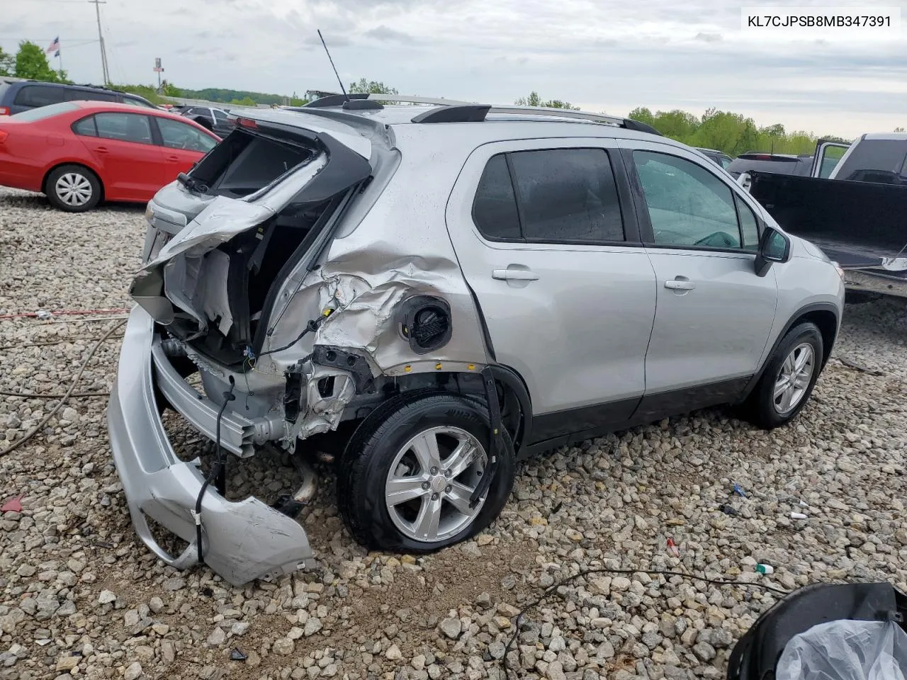 2021 Chevrolet Trax 1Lt VIN: KL7CJPSB8MB347391 Lot: 53973784