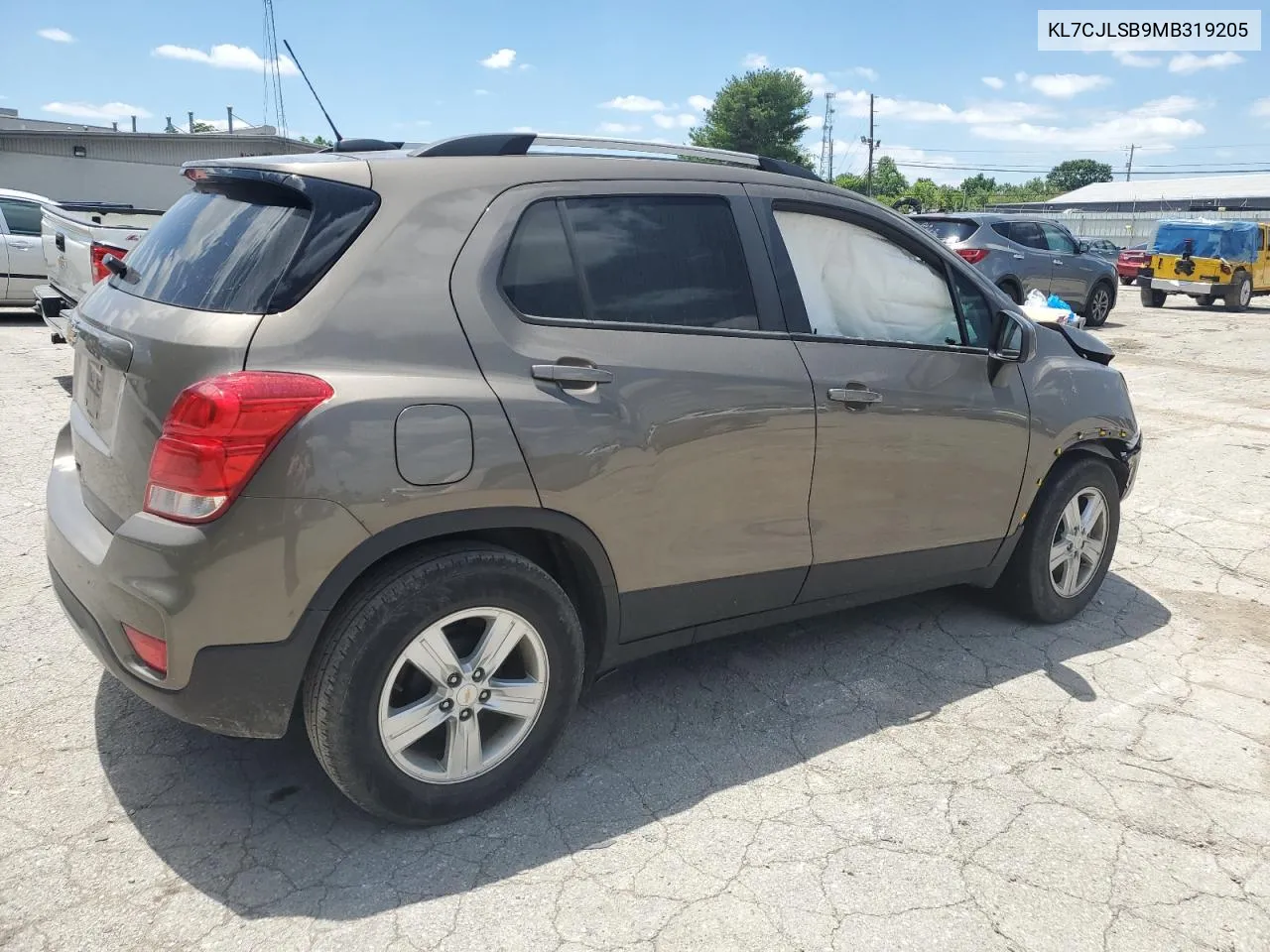 2021 Chevrolet Trax 1Lt VIN: KL7CJLSB9MB319205 Lot: 58135114