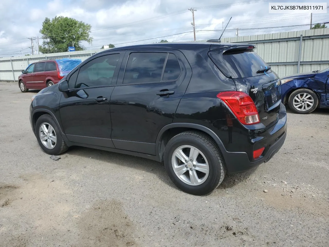 2021 Chevrolet Trax Ls VIN: KL7CJKSB7MB311971 Lot: 59542194