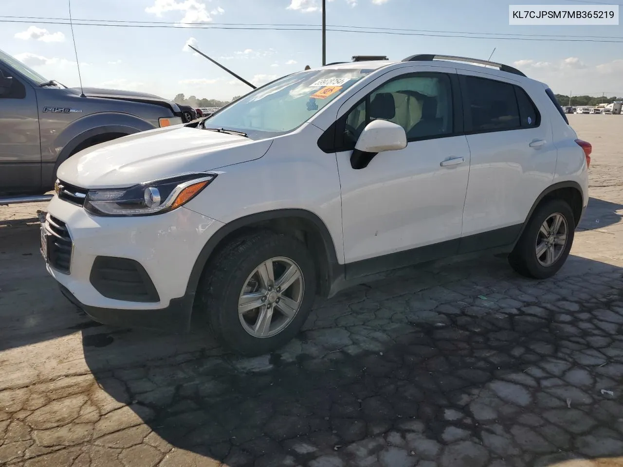 2021 Chevrolet Trax 1Lt VIN: KL7CJPSM7MB365219 Lot: 59978754