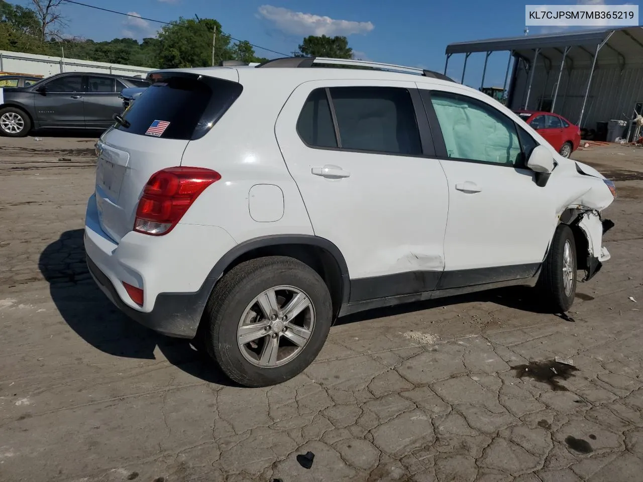 2021 Chevrolet Trax 1Lt VIN: KL7CJPSM7MB365219 Lot: 59978754