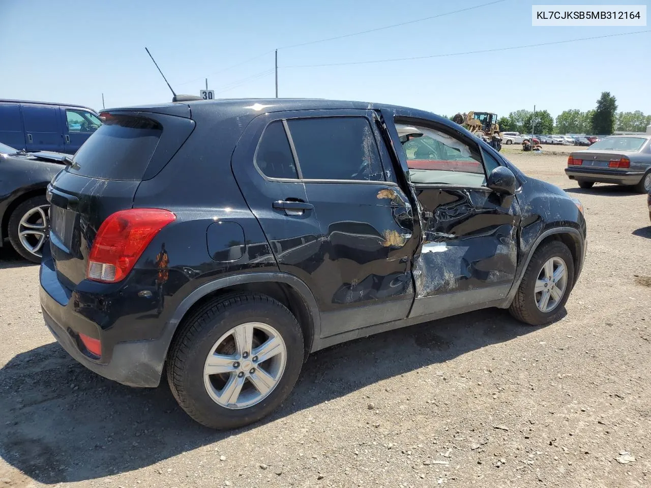 2021 Chevrolet Trax Ls VIN: KL7CJKSB5MB312164 Lot: 60836414