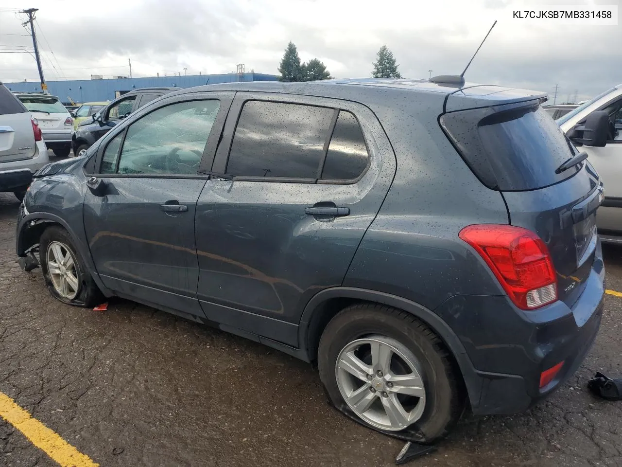 KL7CJKSB7MB331458 2021 Chevrolet Trax Ls