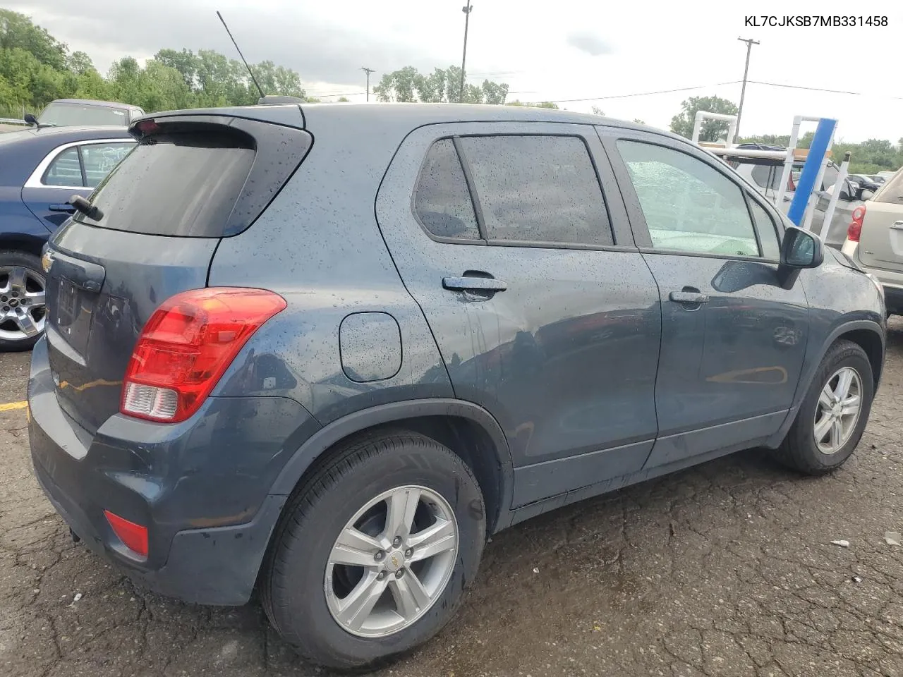 2021 Chevrolet Trax Ls VIN: KL7CJKSB7MB331458 Lot: 61146094