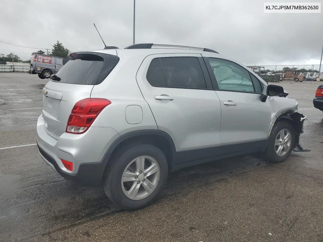 2021 Chevrolet Trax 1Lt VIN: KL7CJPSM7MB362630 Lot: 61793074