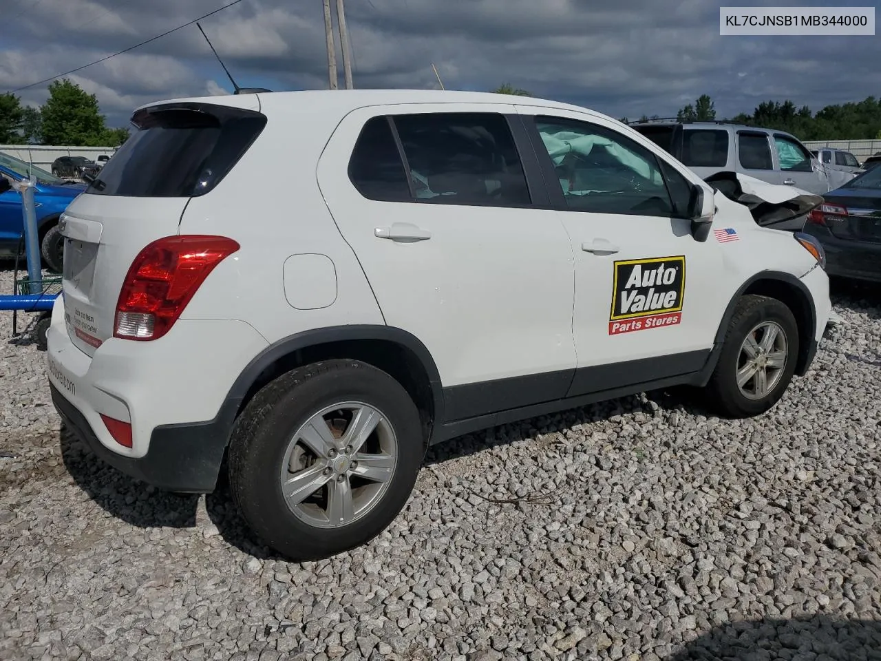 2021 Chevrolet Trax Ls VIN: KL7CJNSB1MB344000 Lot: 62011084