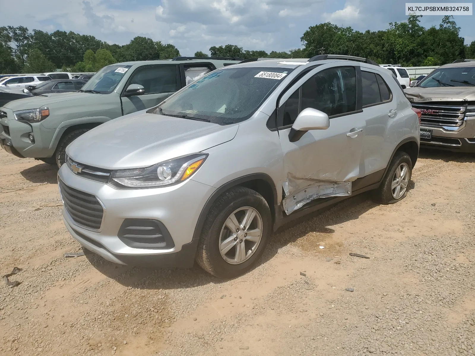 KL7CJPSBXMB324758 2021 Chevrolet Trax 1Lt