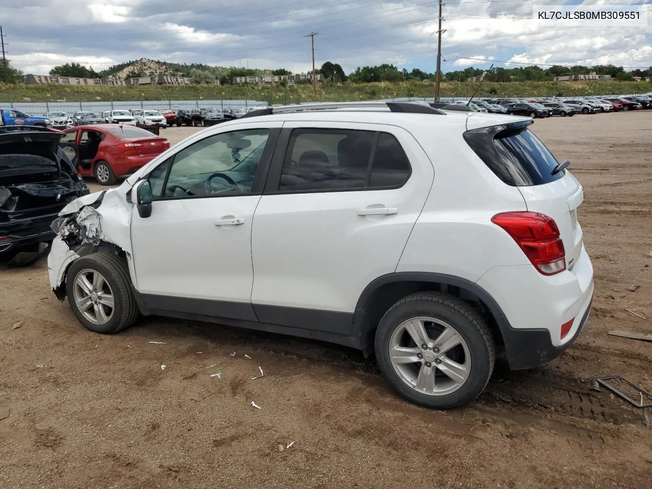 2021 Chevrolet Trax 1Lt VIN: KL7CJLSB0MB309551 Lot: 67051634