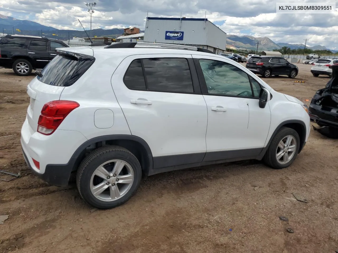 2021 Chevrolet Trax 1Lt VIN: KL7CJLSB0MB309551 Lot: 67051634