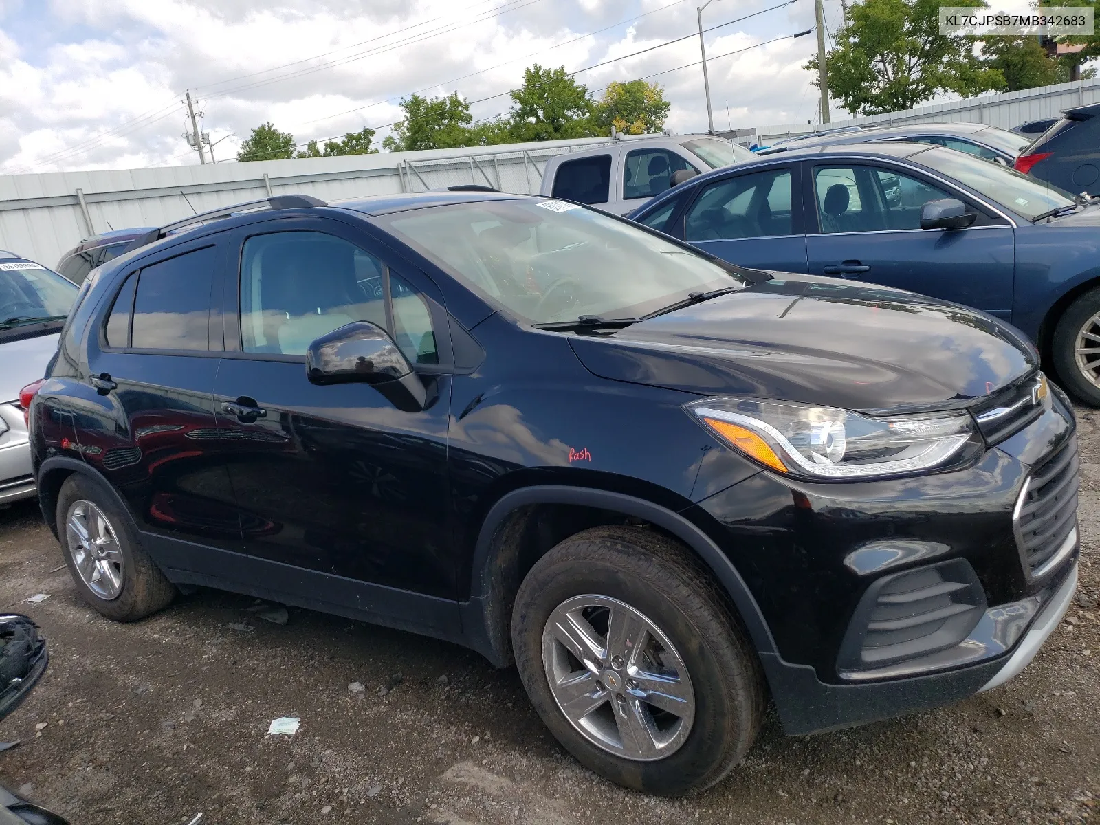 2021 Chevrolet Trax 1Lt VIN: KL7CJPSB7MB342683 Lot: 67914324