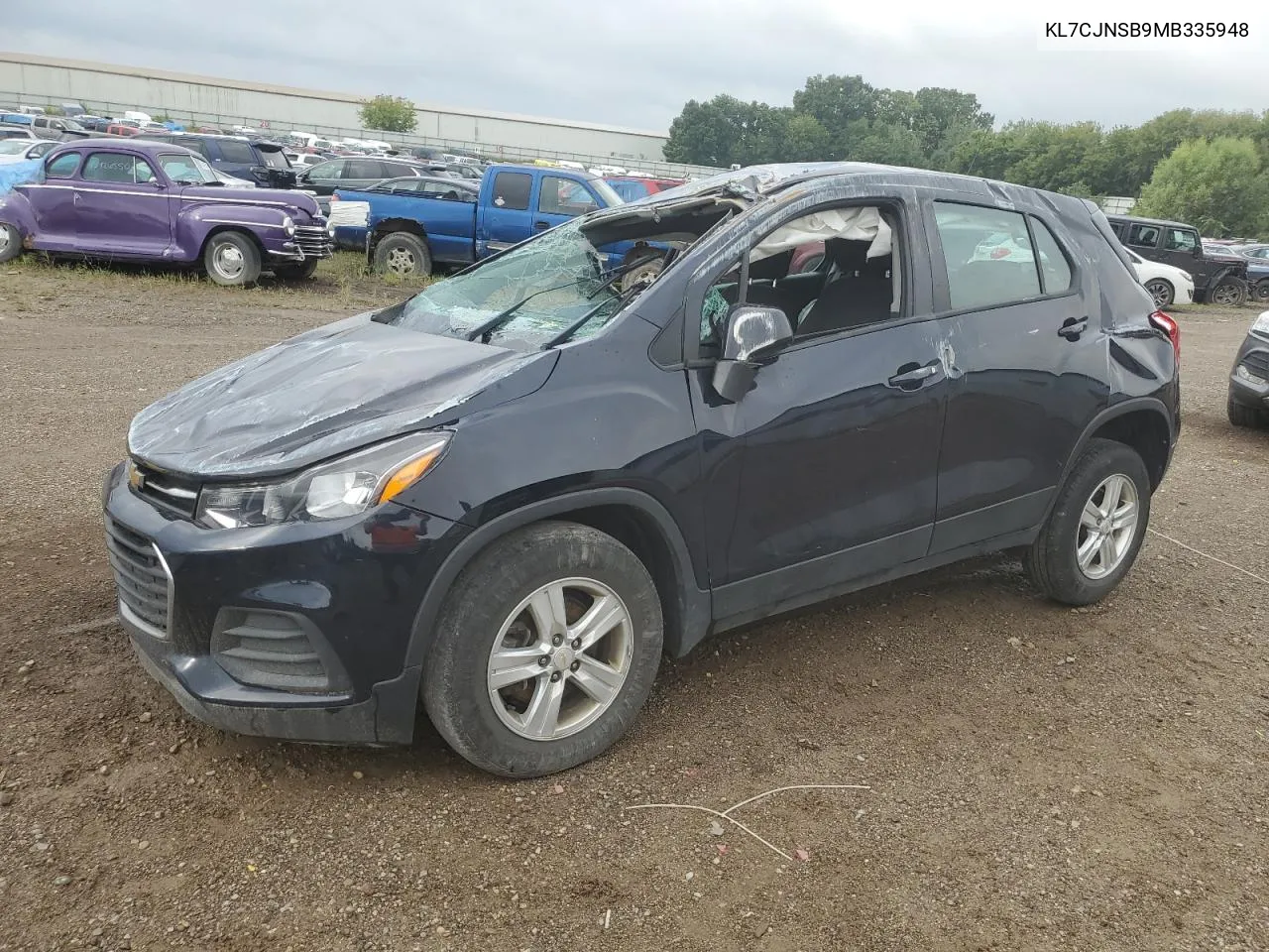 2021 Chevrolet Trax Ls VIN: KL7CJNSB9MB335948 Lot: 68993714