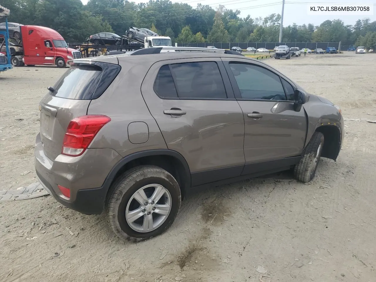 2021 Chevrolet Trax 1Lt VIN: KL7CJLSB6MB307058 Lot: 69177464