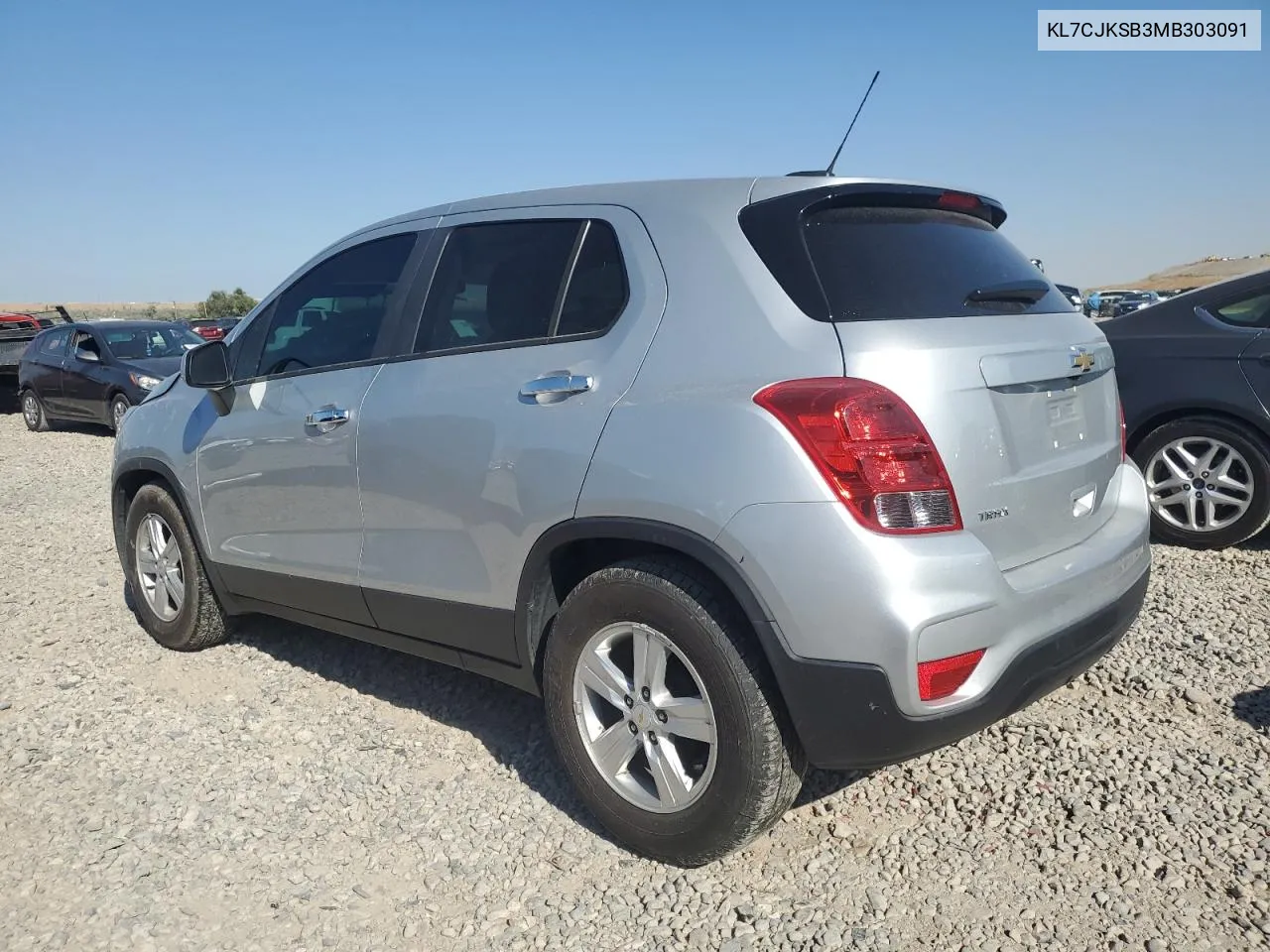 2021 Chevrolet Trax Ls VIN: KL7CJKSB3MB303091 Lot: 69250684