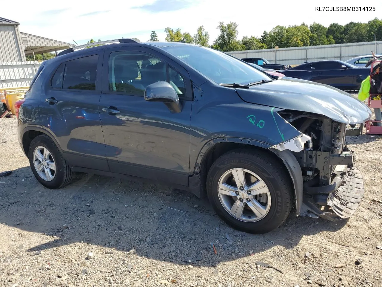 2021 Chevrolet Trax 1Lt VIN: KL7CJLSB8MB314125 Lot: 69972324