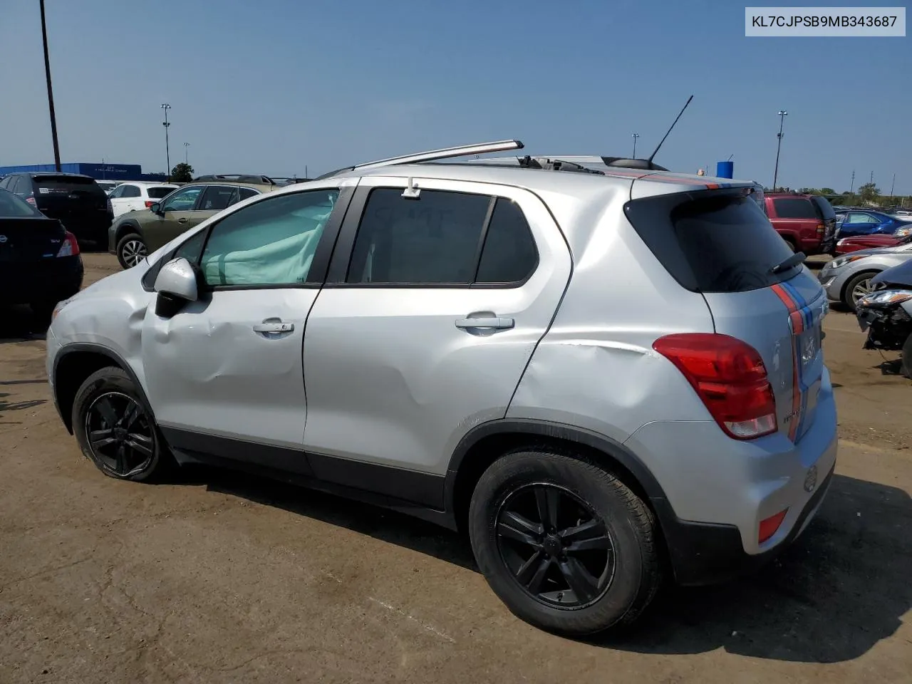 2021 Chevrolet Trax 1Lt VIN: KL7CJPSB9MB343687 Lot: 70794904