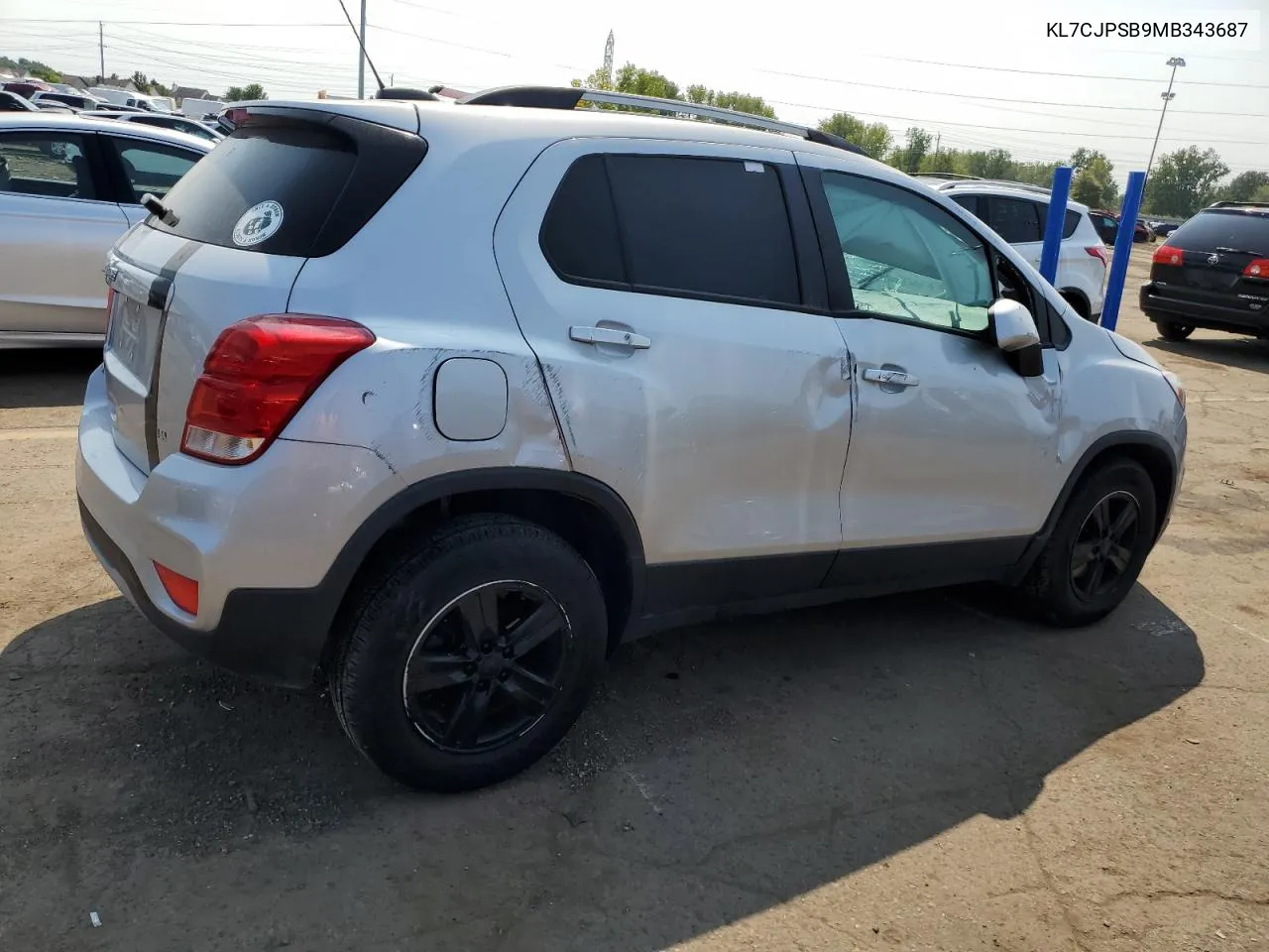 KL7CJPSB9MB343687 2021 Chevrolet Trax 1Lt