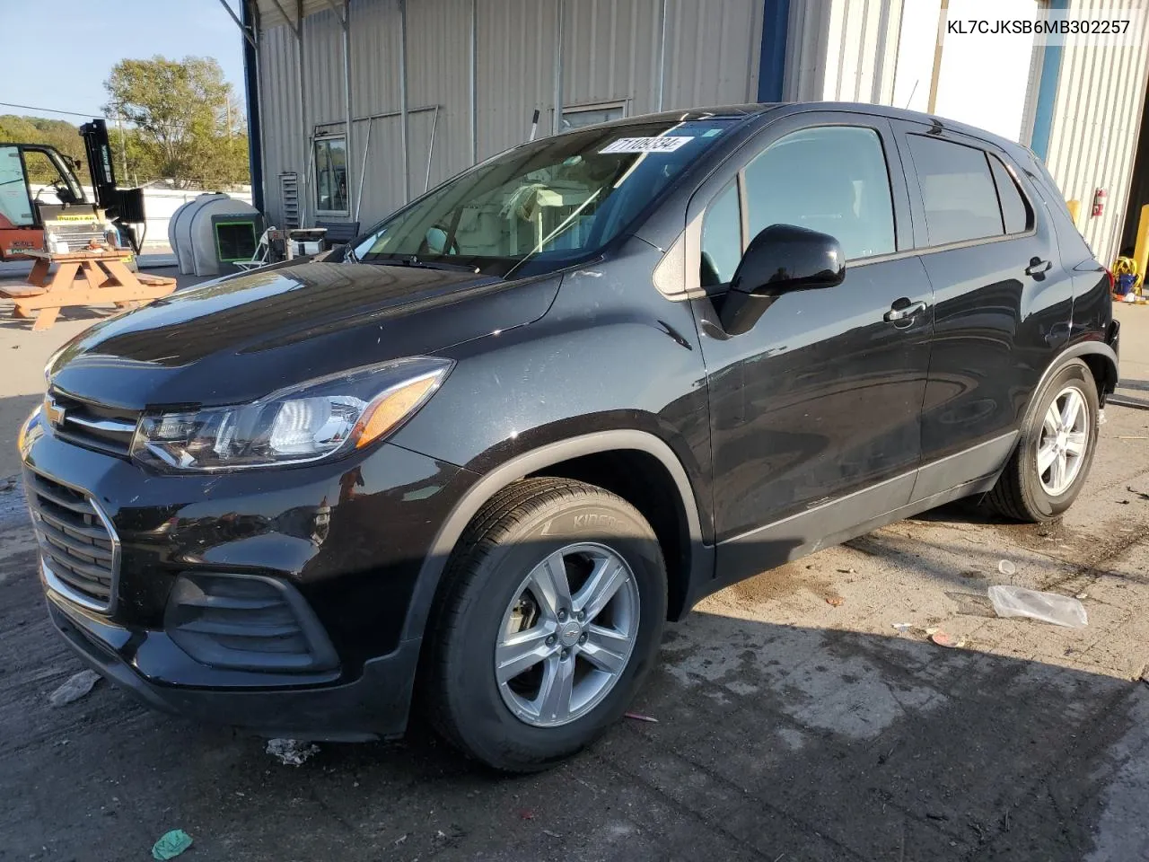 2021 Chevrolet Trax Ls VIN: KL7CJKSB6MB302257 Lot: 71109334