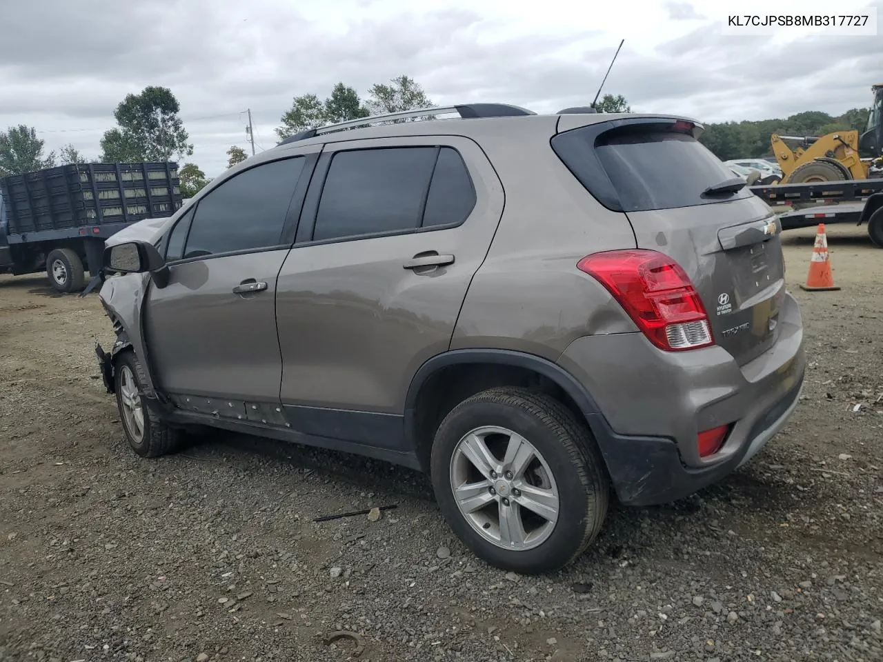 2021 Chevrolet Trax 1Lt VIN: KL7CJPSB8MB317727 Lot: 72096134