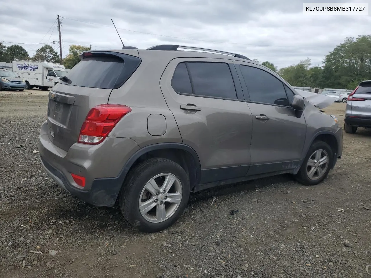 2021 Chevrolet Trax 1Lt VIN: KL7CJPSB8MB317727 Lot: 72096134