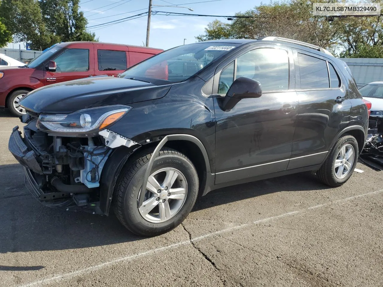 2021 Chevrolet Trax 1Lt VIN: KL7CJLSB7MB329490 Lot: 72211444