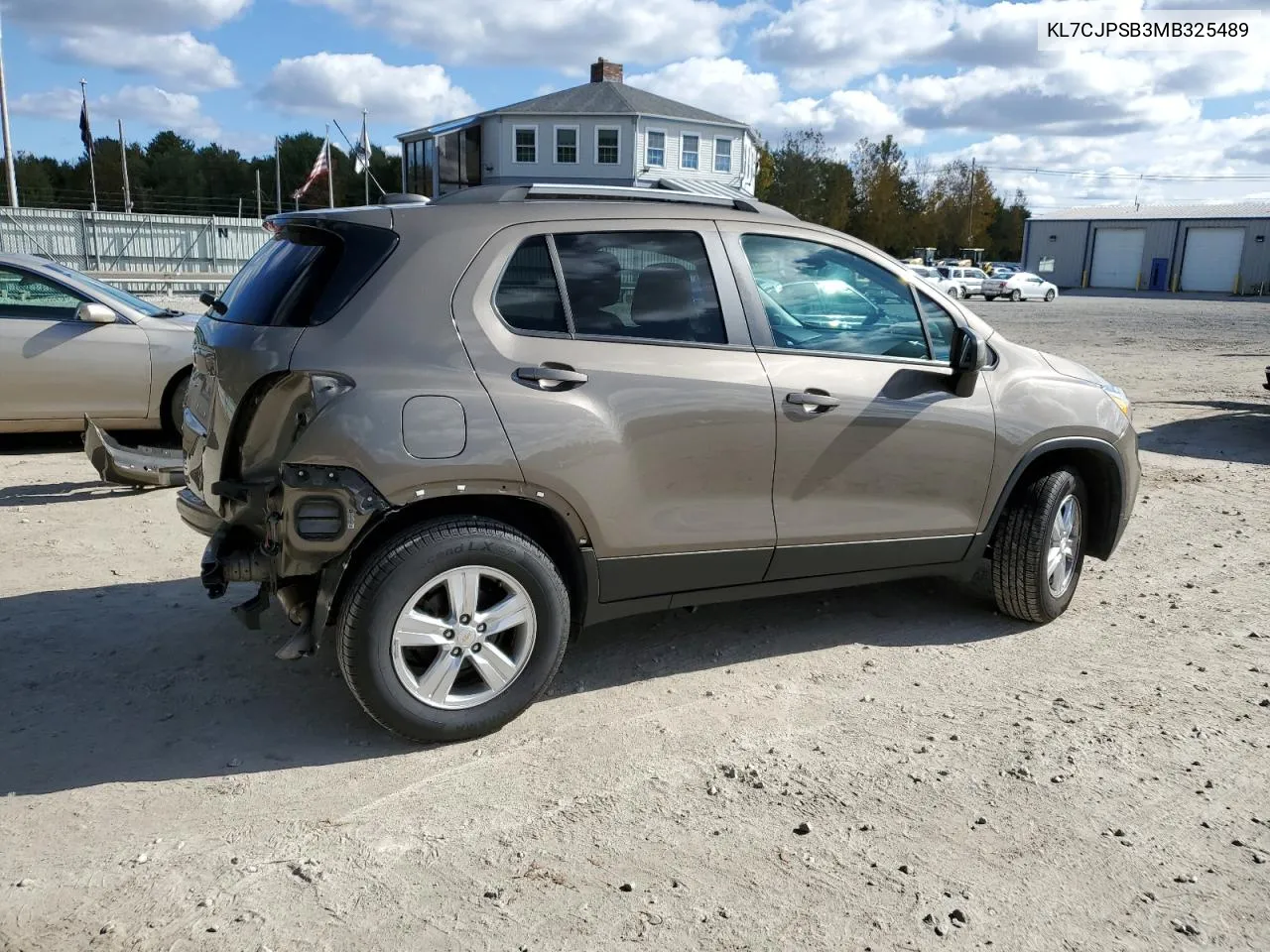 2021 Chevrolet Trax 1Lt VIN: KL7CJPSB3MB325489 Lot: 72613354