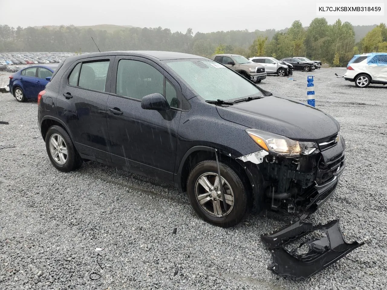 2021 Chevrolet Trax Ls VIN: KL7CJKSBXMB318459 Lot: 73393084