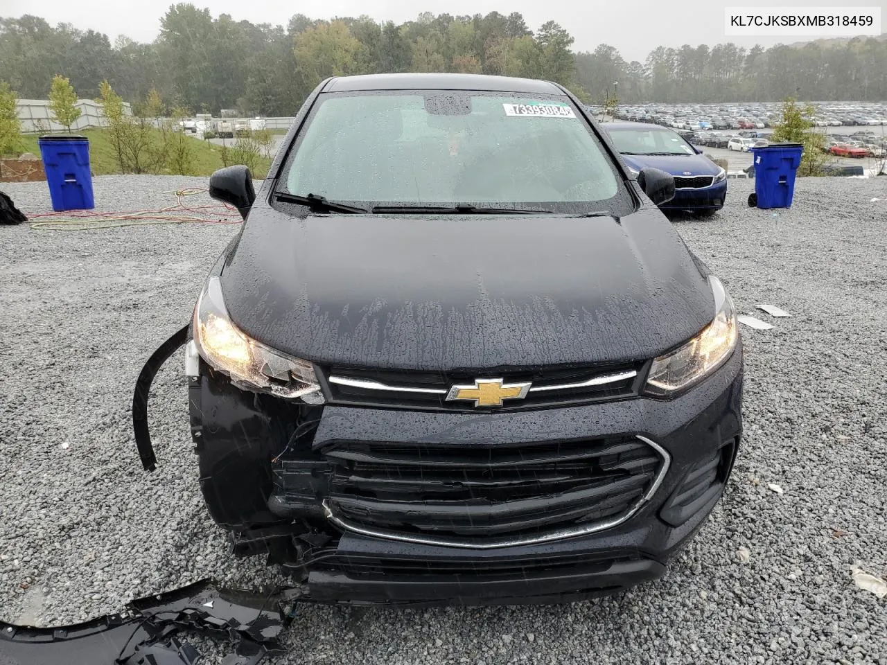 2021 Chevrolet Trax Ls VIN: KL7CJKSBXMB318459 Lot: 73393084