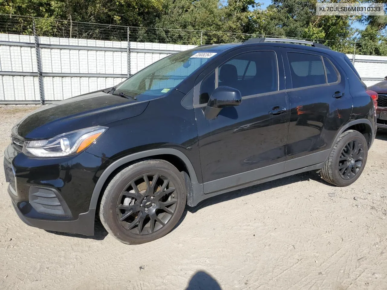 2021 Chevrolet Trax 1Lt VIN: KL7CJLSB6MB310333 Lot: 73908264