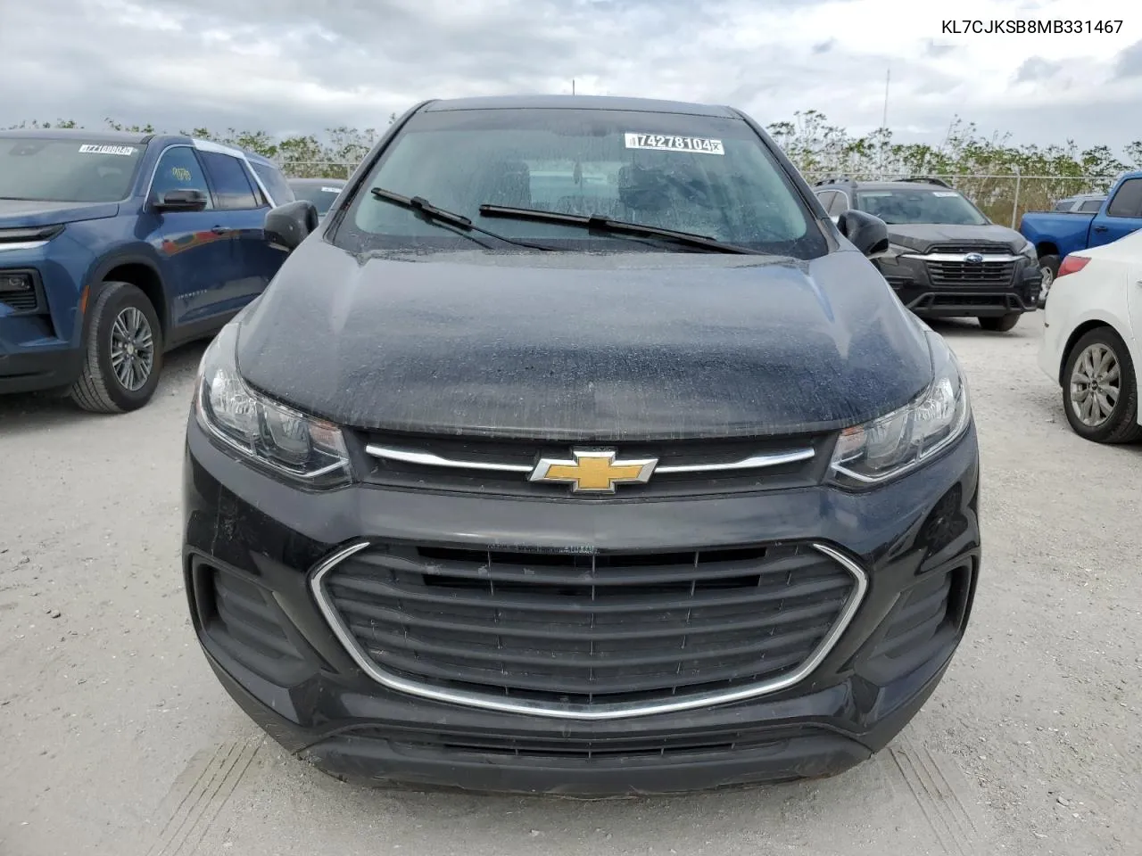 2021 Chevrolet Trax Ls VIN: KL7CJKSB8MB331467 Lot: 74278104