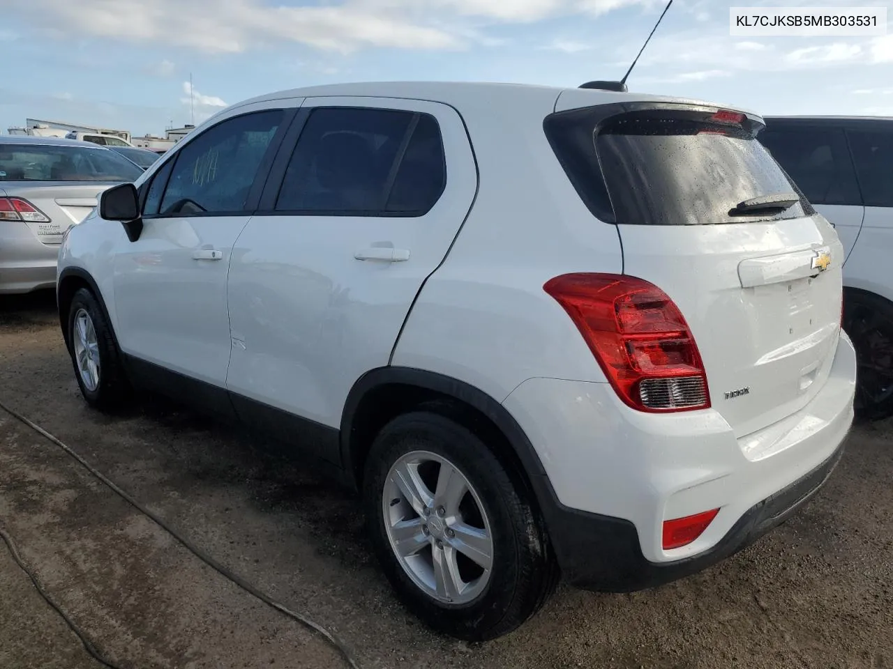 2021 Chevrolet Trax Ls VIN: KL7CJKSB5MB303531 Lot: 74834774