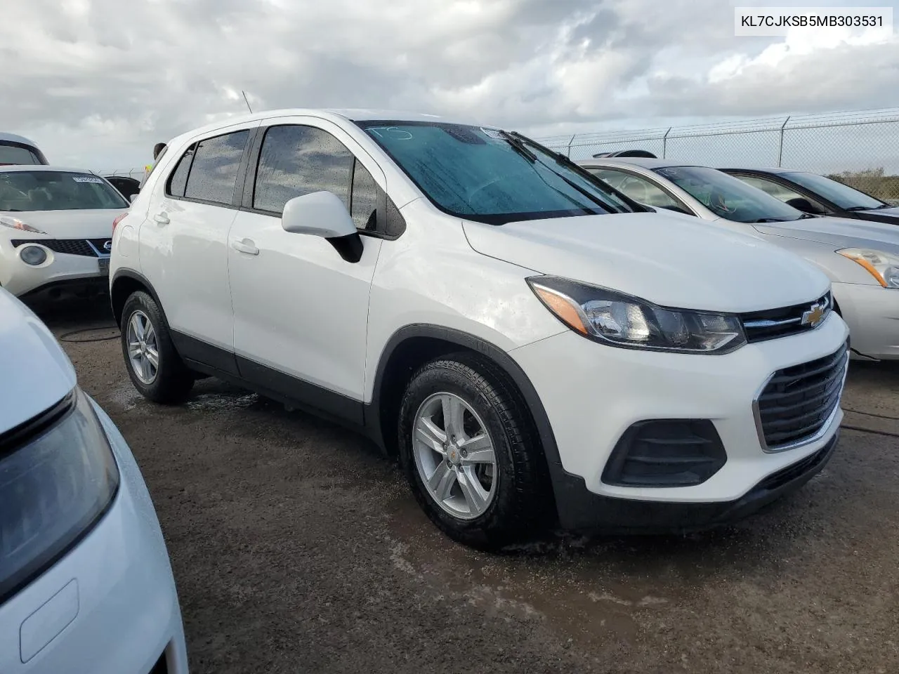 2021 Chevrolet Trax Ls VIN: KL7CJKSB5MB303531 Lot: 74834774