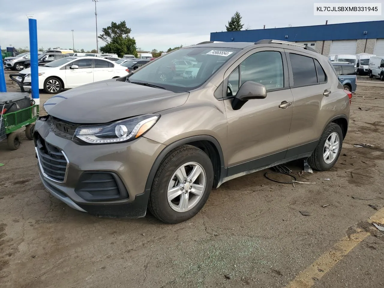 2021 Chevrolet Trax 1Lt VIN: KL7CJLSBXMB331945 Lot: 74965554