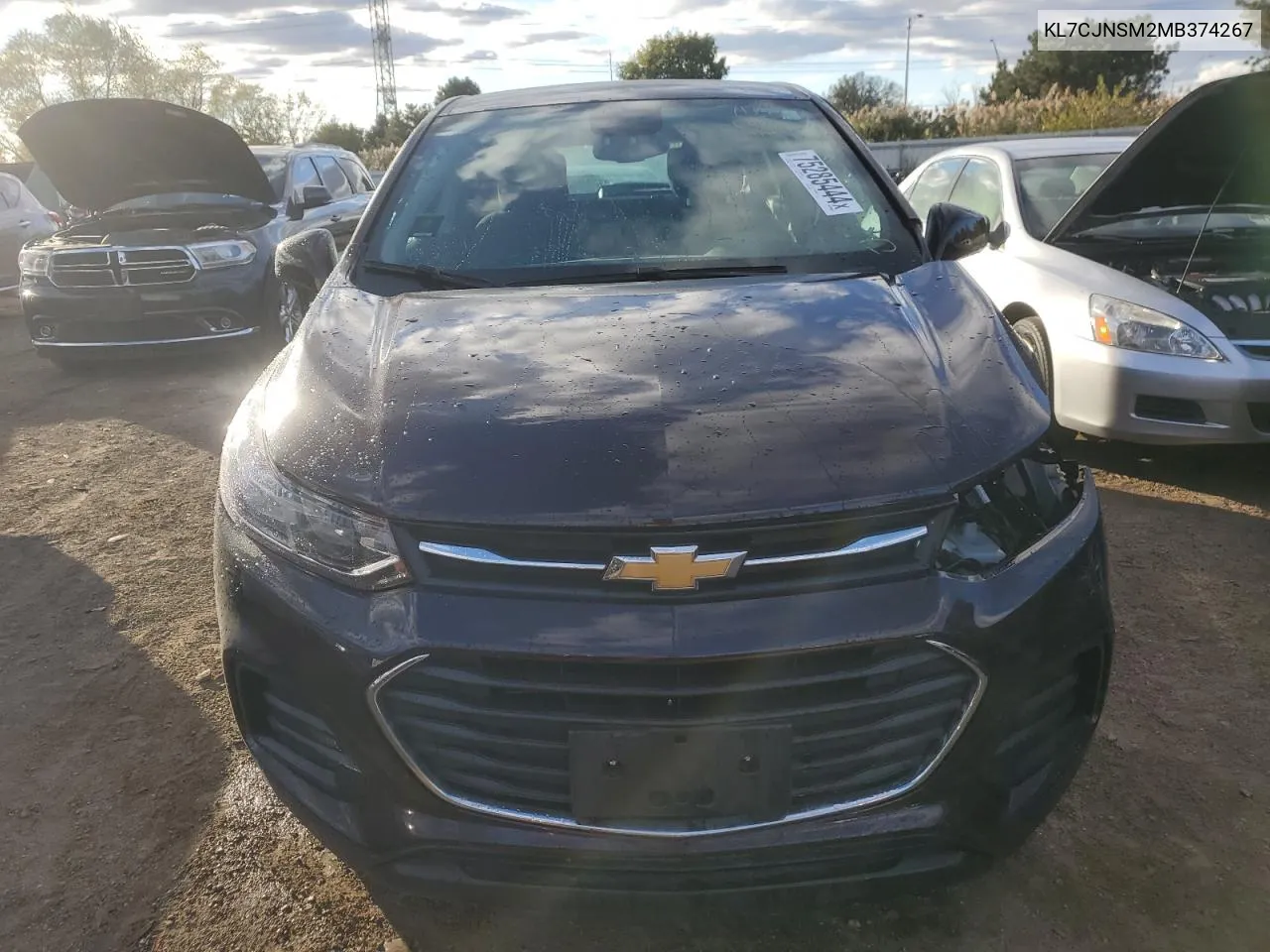 2021 Chevrolet Trax Ls VIN: KL7CJNSM2MB374267 Lot: 75285444